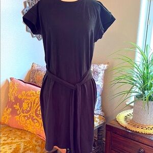 J Crew comfy Black Dress EUC